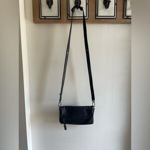 Liebeskind Black Leather Crossbody with Tassel